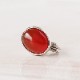 carnelian cabochon earring