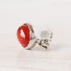 carnelian cabochon earring